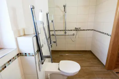 Ein Badezimmer in der Unterkunft Gasthof Sempt