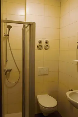 Ein Badezimmer in der Unterkunft Pension Sonntag