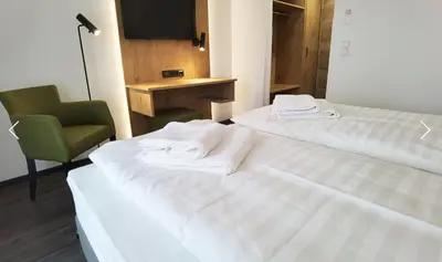 Ein Bett oder Betten in einem Zimmer der Unterkunft Waldschlößl