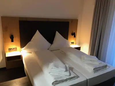 Ein Bett oder Betten in einem Zimmer der Unterkunft Waldschlößl