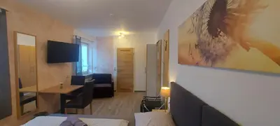 TV/Unterhaltungsangebot in der Unterkunft Pension DELAGERA