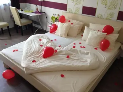 Ein Bett oder Betten in einem Zimmer der Unterkunft Hotel DAH-Inn