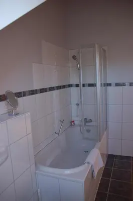 Ein Badezimmer in der Unterkunft Erholungsfuechse Andechs