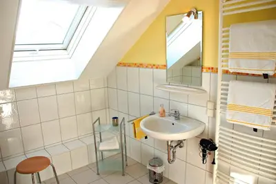 Ein Badezimmer in der Unterkunft Erholungsfuechse Andechs