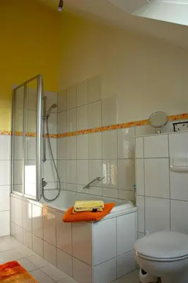 Ein Badezimmer in der Unterkunft Erholungsfuechse Andechs