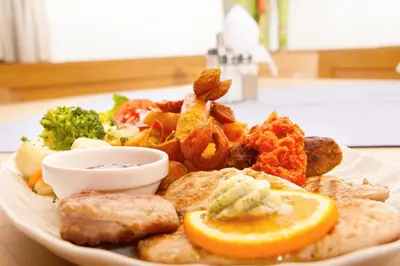 Essen im Hotel oder in der Nähe