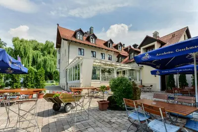 Das Gebäude in dem sich das Hotel befindet