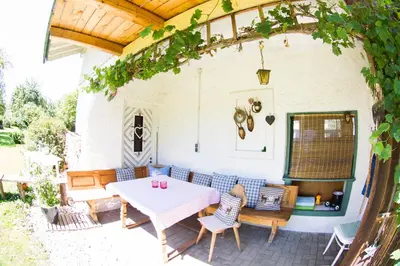 Ein Garten an der Unterkunft Hinterlechnerhof