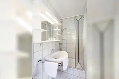 Ein Badezimmer in der Unterkunft Gästehaus Sonnenbichl