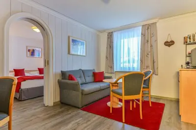 Ein Sitzbereich in der Unterkunft Landhotel zum Metzgerwirt