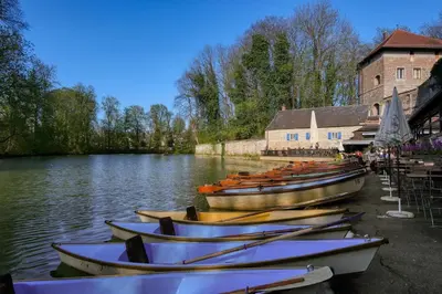 Blick auf einen Fluss in der Nähe der Ferienwohnung