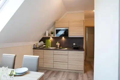 Küche/Küchenzeile in der Unterkunft Hotel Straßhof
