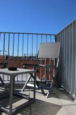 Ein Balkon oder eine Terrasse in der Unterkunft Schiller 5 Hotel