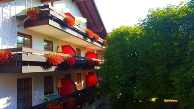 Ein Balkon oder eine Terrasse in der Unterkunft Appartment-Hotel-Hölzl