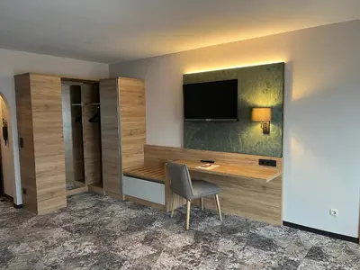 TV/Unterhaltungsangebot in der Unterkunft Appartment-Hotel-Hölzl