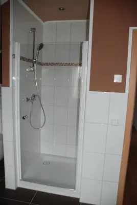 Ein Badezimmer in der Unterkunft Ferienwohnung Blumäcker Oberbayern