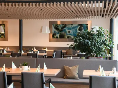 Ein Sitzbereich in der Unterkunft WESTSIDE Hotel