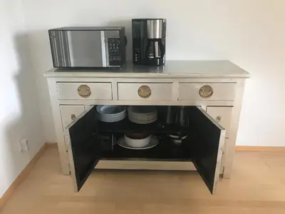 Küche/Küchenzeile in der Unterkunft Gästehaus Grabbe