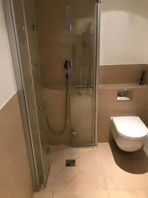 Ein Badezimmer in der Unterkunft Gästehaus Grabbe