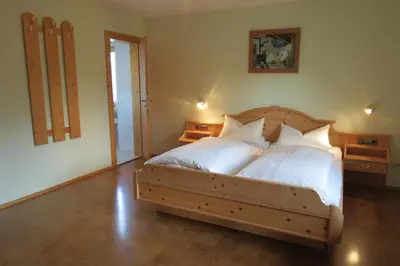 Ein Bett oder Betten in einem Zimmer der Unterkunft Gästehaus Peter Wiedemann