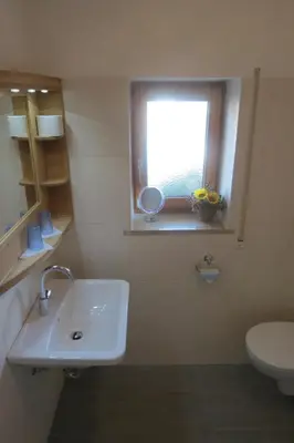 Ein Badezimmer in der Unterkunft Gästehaus Peter Wiedemann