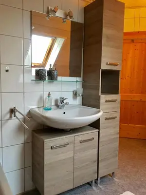 Ein Badezimmer in der Unterkunft Ferienwohnung Held