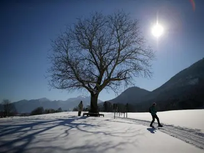 graublau im Winter