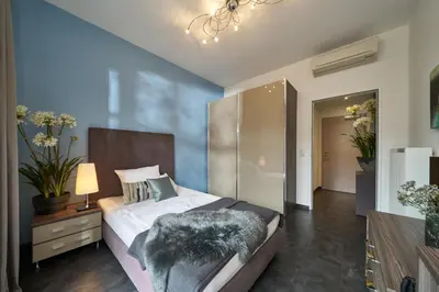 Ein Bett oder Betten in einem Zimmer der Unterkunft Hotel am Hof