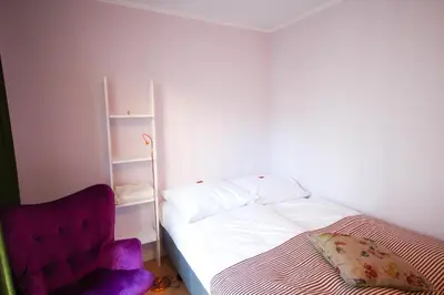 Ein Bett oder Betten in einem Zimmer der Unterkunft das kleine Hotel in München