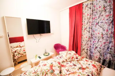 Ein Bett oder Betten in einem Zimmer der Unterkunft das kleine Hotel in München