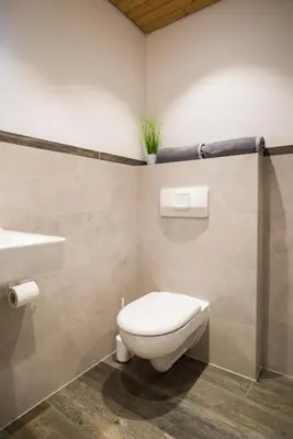 Ein Badezimmer in der Unterkunft Ferienwohnung 