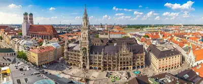 Ein allgemeiner Blick auf Germering oder ein Stadtblick von des Hotels aus