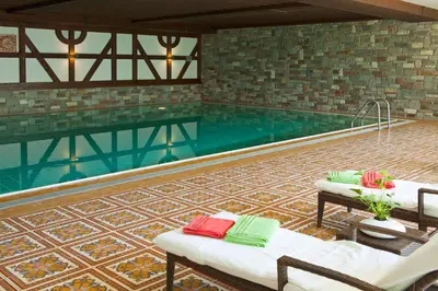 Der Swimmingpool an oder in der Nähe von Hotel Mayer