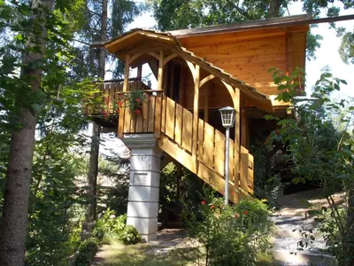 Das Gebäude in dem sich das Chalet befindet