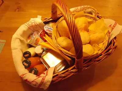 Essen im Chalet oder in der Nähe