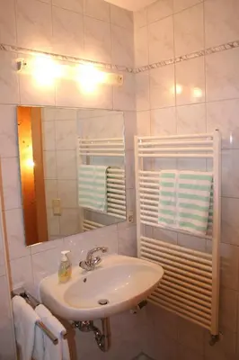 Ein Badezimmer in der Unterkunft Ferienhaus am Römerweg