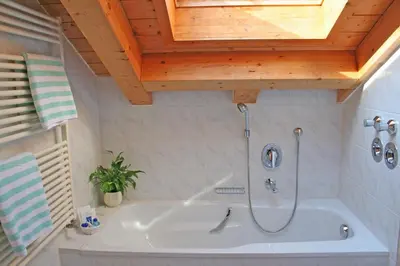 Ein Badezimmer in der Unterkunft Ferienhaus am Römerweg