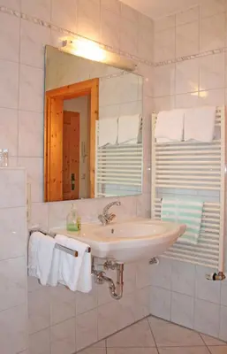Ein Badezimmer in der Unterkunft Ferienhaus am Römerweg