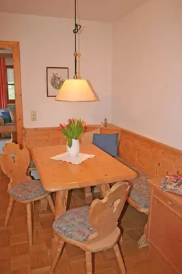 Ein Sitzbereich in der Unterkunft Ferienhaus am Römerweg
