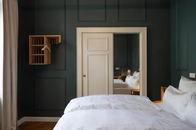 Ein Bett oder Betten in einem Zimmer der Unterkunft Hotel Uhland