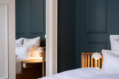 Ein Bett oder Betten in einem Zimmer der Unterkunft Hotel Uhland