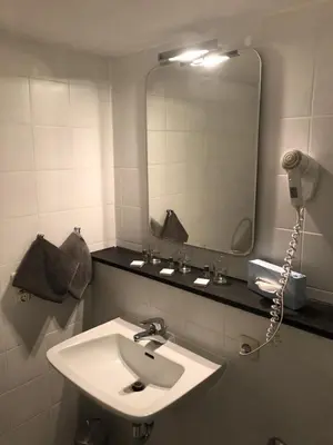 Ein Badezimmer in der Unterkunft Anderschitz Landhotel