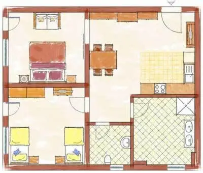 Grundriss der Unterkunft Gästehaus Brandnerhof