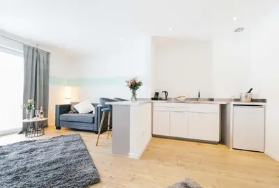 Küche/Küchenzeile in der Unterkunft Unique Inn