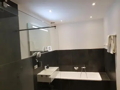 Ein Badezimmer in der Unterkunft Unique Inn