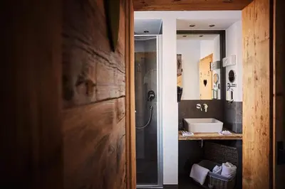 Ein Badezimmer in der Unterkunft Hotel Garni Eder