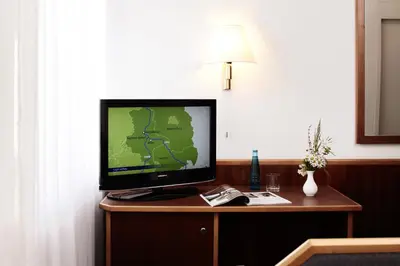 TV/Unterhaltungsangebot in der Unterkunft Hotel Burgmeier