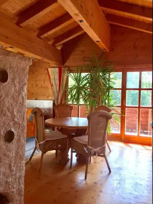 Ein Sitzbereich in der Unterkunft Landhaus de Gaspary
