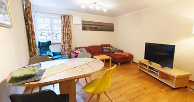 TV/Unterhaltungsangebot in der Unterkunft Ferienwohnung Hilpert