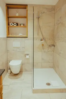 Ein Badezimmer in der Unterkunft Seehotel Malerwinkel